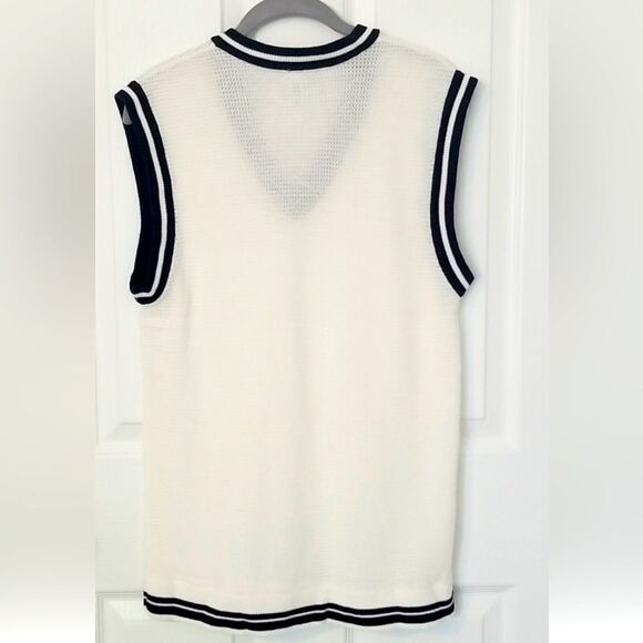 American Apparel Unisex Mesh Knit V Neck Sweater Size XS - Picture 3 of 11